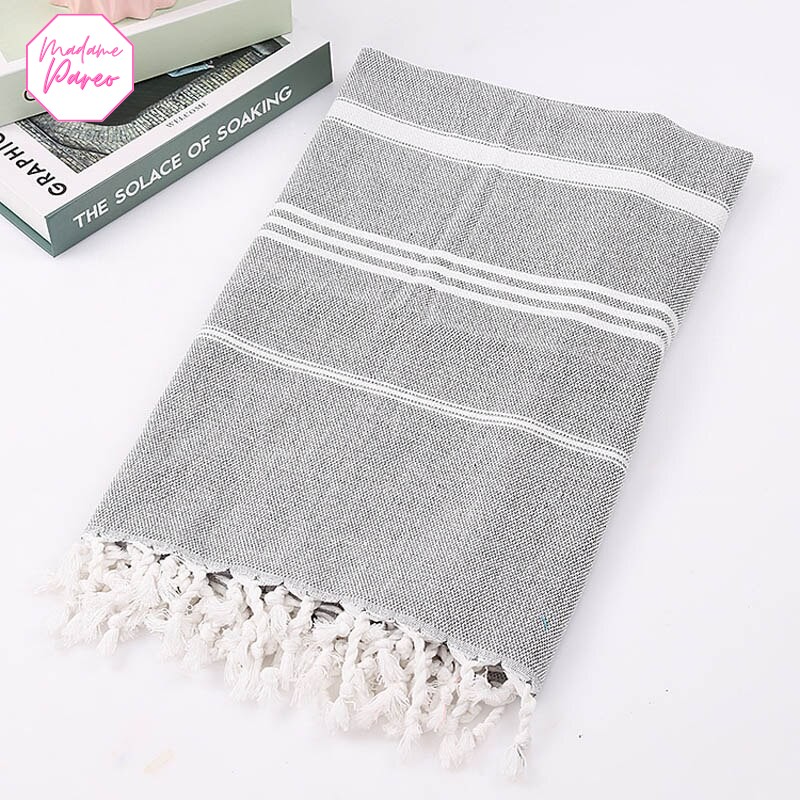 Serviette De Plage XXL Adamo 155x220 Cm – 100% Coton Épais, Idéale Pour La Plage Ou Le Sauna